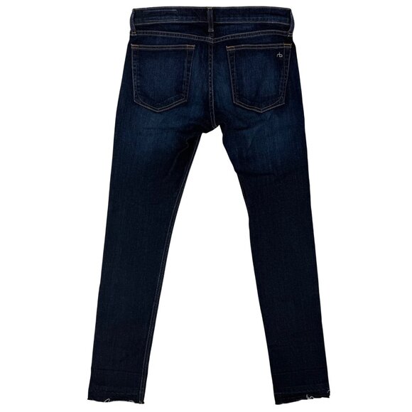 Rag & Bone Designer Skinny Low Rise Dark Wash “Yesler” Denim  Jeans Size 26 - Picture 4 of 16